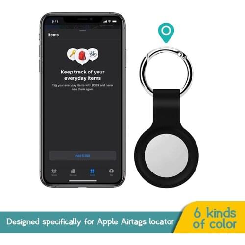 For Apple Airtags Liquid Silicone Protective Sleeve For Apple Locator Tracker Anti-lost Device Keychain Protective Sleeve New