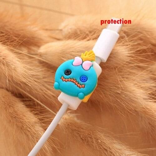 2 pcs Cable Protector USB Charging Data Cable Wire Protection Cartoon Cord Protector Cable for iPhone iPad Original data cable