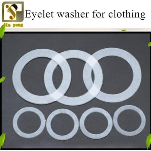 20pcs Clothing Eyelet Plastic Washer Clear Nylon Washer Shim Spacer Seals Washer Insulating Gasket Rings Eyelets O-Ring 14 Sizes