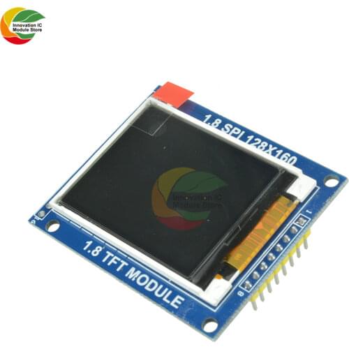 1.8 Inch TFT LCD Display Serial Port Module 160*128 ST7735S with PCB Backplane IO Interface for Arduino Nano 1602 5110 3.3V 5V