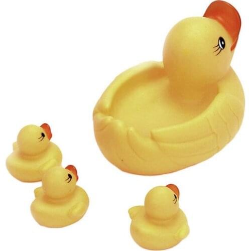 5pcs/lot Cute Baby Kids Squeaky Rubber Ducks Bath Toys Bathe Room Water Fun Game Playing Newborn Boys Girls Toys For Children