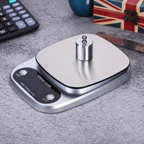 Stainless Steel Electric Food Mini Scale Digital Measuring Scale Unit Changeover Switch Dining Kitchen Home Tool