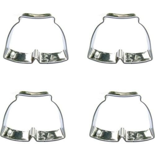 Mini Shorts shape 4 piece biscuit cutting molds, baking tools, cake decorating soft candy tools