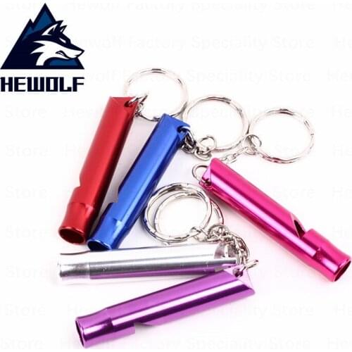 Hewolf Outdoor Survival Whistle Emergency Signal Multifunctional Training Whistle Outdoor Sports Camping Referee Practical Tool