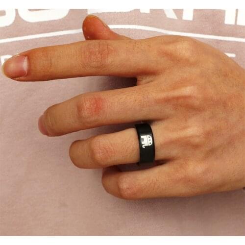 MOREDEAR New Design 8mm Titanium Ring For Men And Women Cartoon Elephant Ring Republican Party Ring