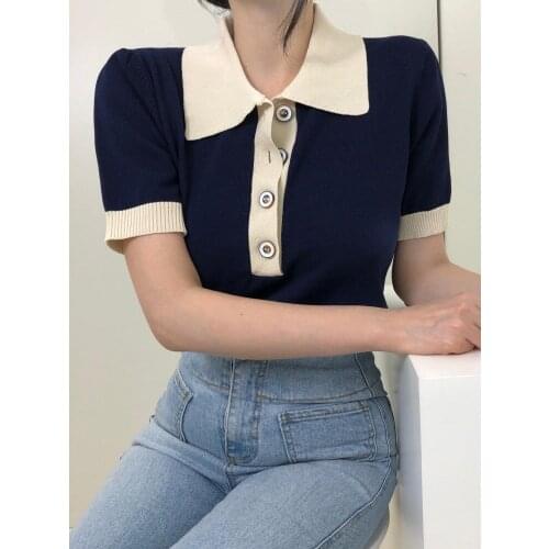 Mumuzi Women's Knitted T-shirts