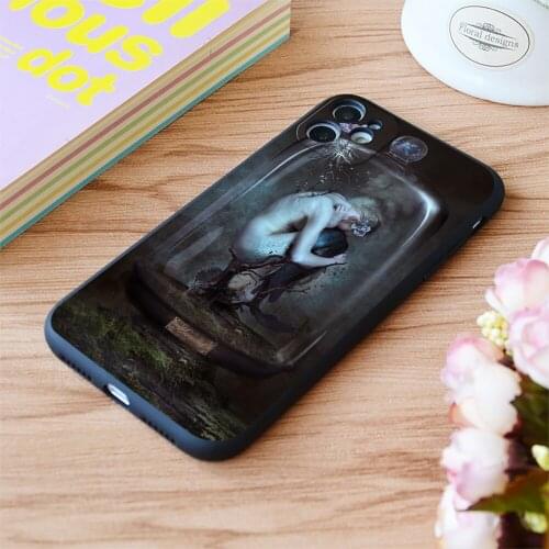 For iPhone Le Cabinet De Curiosites Mermaid Print Soft Matt Apple iPhone Case 6 7 8 11 12 Plus Pro X XR XS MAX SE