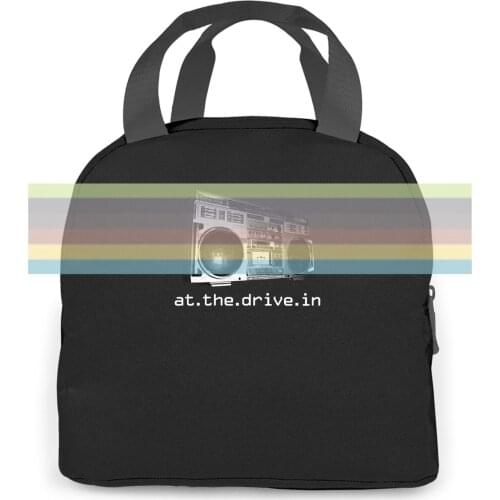 At The Drive In 'Boombox' - NEW & OFFICIAL! Brand women men Portable insulated lunch bag adult