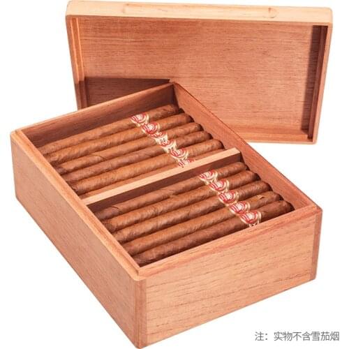 Cigar box Luxury No Paint Eco-Friendly Pure Cedar Wood Cigar Humidor Large capacity cigar cabinet CA-0050