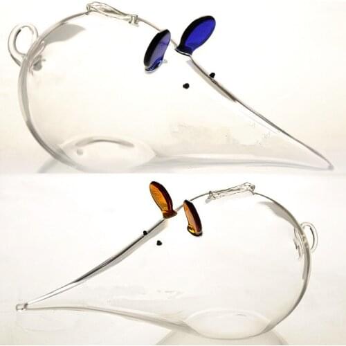 New Hot Mouse Money Bank Design Glass Box Vase Bottle Terrarium Container DIY Home Desk Decorations Creative Gifts Presents