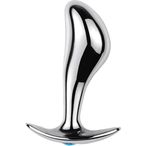 2021 New RY-178 Smooth Thumb Head Metal Anal Plug Sex Toys Stainless Steel Butt Plug Anal Beards for Adult Game