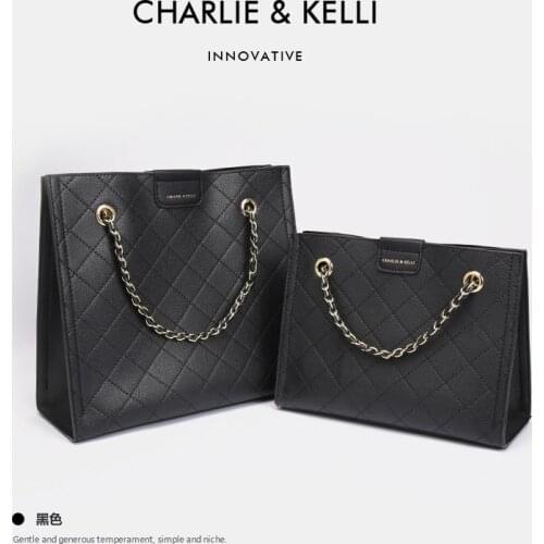 Bags 2021 new trendy tote bag large capacity commuting to work all-match rhombus one-shoulder chain bag messenger bag