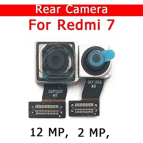 Original Rear Camera For Xiaomi Redmi 7 Redmi7 Back Main Big Camera Module Flex Cable Replacement Spare Parts