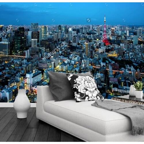 Custom modern landscape wallpaper,Tokyo City,photo mural for living room bedroom restaurant background wall waterproof wallpaper