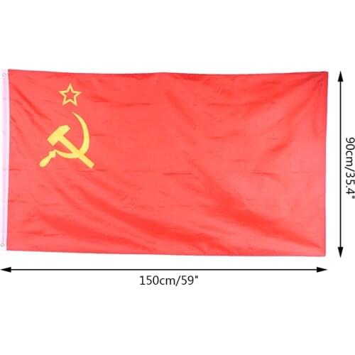 Hot Revolution Union of Soviet Socialist Republics USSR FLAG Russian Soviet Union flag Soviet flag 90x150 cm Big Size