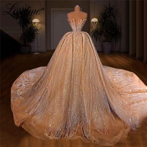 Luxury Full Crystals Handmade Beading Sequins Robe De Soiree Long Dubai Evening Dresses Middle East Women Prom Dress Party Gowns