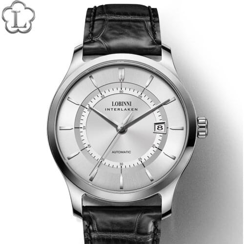 Switzerland Luxury Brand Mens Wristwatches Japan MIYOTA Automatic Watch Male Fashion Casual Water Resistant Leather Clock