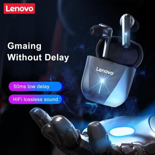 Lenovo XG01 TWS Earphones Wireless Bluetooth 5.0 Headphone Gaming Headsets HiFi Sound Built-in Micphone Earbuds with LED Light