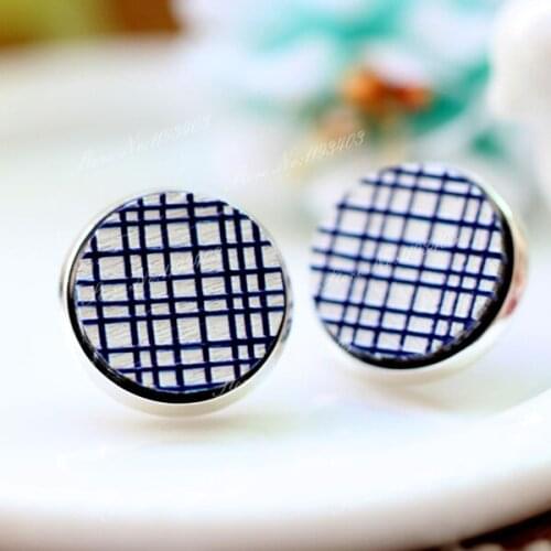 Unique 3D Geometry Embossed 16mm Round Coloured Drawing pattern Laser Cut wood Cabochon DIY for Rings, Earring,Brooch,Necklace