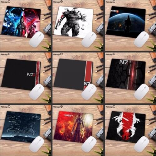Mairuige 220*180*2MM High Speed Mass Effect N7 Game Logo Mouse Pad Vintage Stylish Computer Mice Mat Gaming Rectangle Mousepad