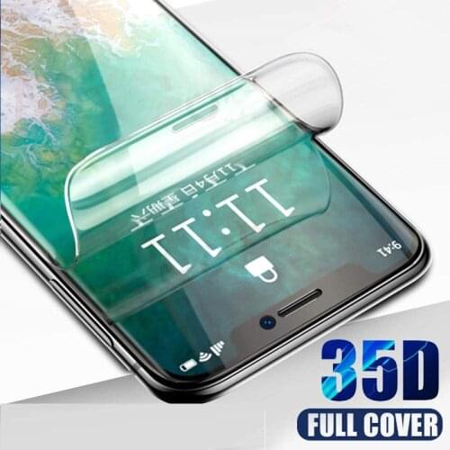 35D Screen Protector for Samsung Galaxy A6 A6+ A6s A7 A8 A8S A9 2018 Star Full Cover Hydrogel Film HD Protective Film