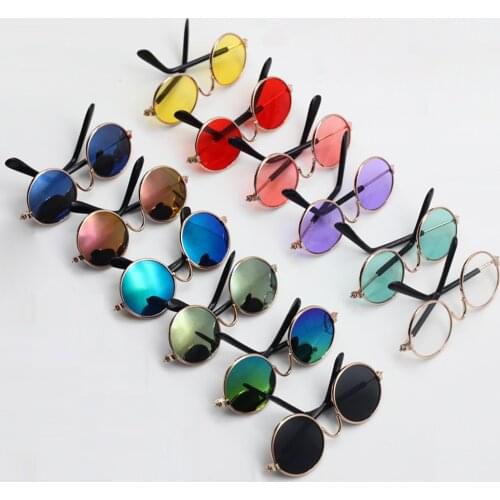 1PCS Doll Cool Glasses Pet Sunglasses For BJD Blythes American Grils Toy Photo Props