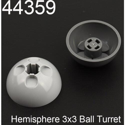 10PCS 44359 Dome Hemisphere 3 x 3 Ball Turret Building block accessories parts MOC DIY Education Build Toys Brick