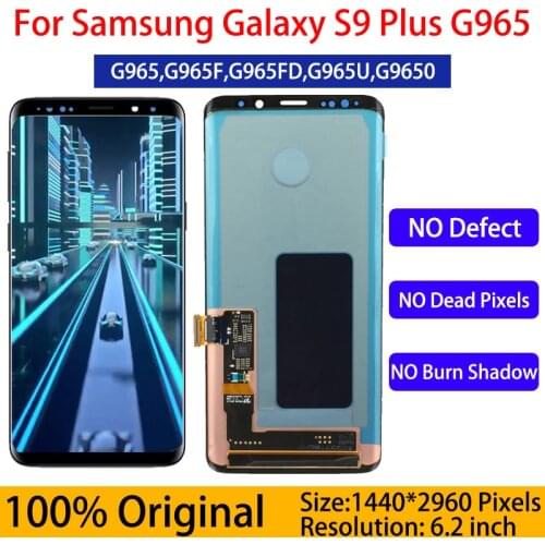For Samsung S9 with a line or dot LCD Original No Frame S9 SM-G960 G960U LCD Display with Touch Screen Digitizer Assembly Parts