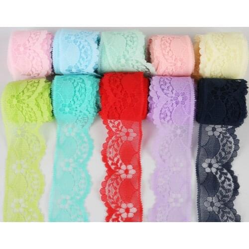 5yard 40mm 45mm Lace Ribbon Lace Trim Fabric Rustic Wedding Decoration Embroidered Sewing Clothes Dress DIY Handcraft Material