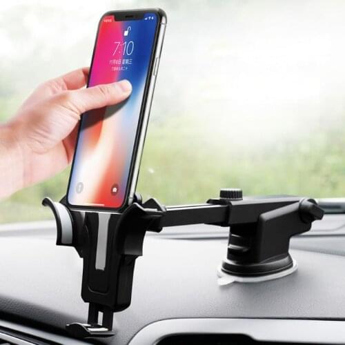Car Suction Cup Gravity Phone Holder Windshield Dashboard Mount for Mobile Phone