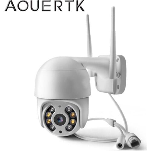 AOUERTK MINI Dome Camera 1080P PTZ Wireless CCTV WIFI Camera Outdoor Waterproof Camera Human Detection WiFi Security Camera