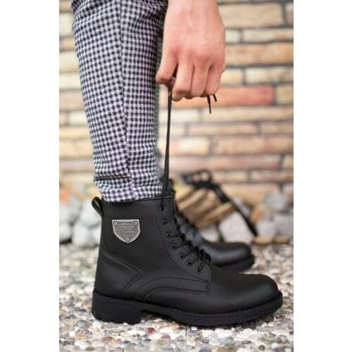 Daxtors D00655 Mens winter boot biker boot Black Motorcycle Boots Metal Decor winter boot mens boot shoes 2021