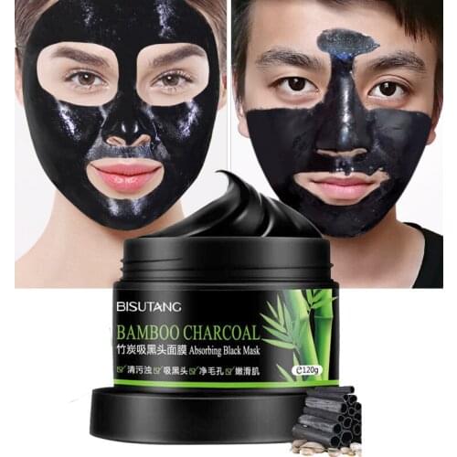 Peeling Blackhead Mask For Acne Bamboo Charcoal Face Mask Cream Shrink Pores Oil Control Cleaning Skin Care Products Cosmetic M