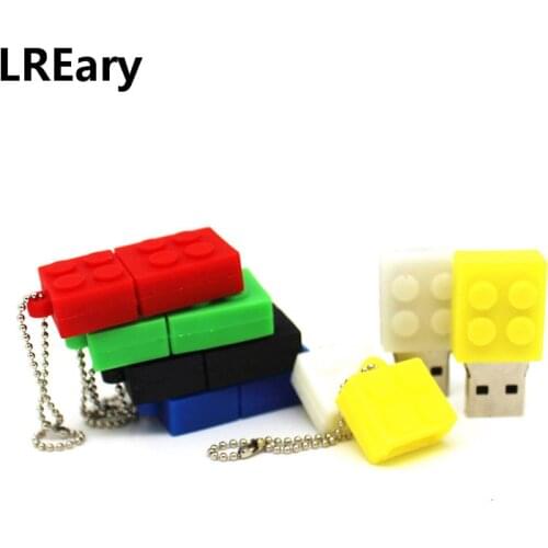 Mini Toy colorful Building Blocks usb flash drive disk 128MB memory stick 64G Pen drive personalizado 4gb 8gb 16gb 32gb pendrive