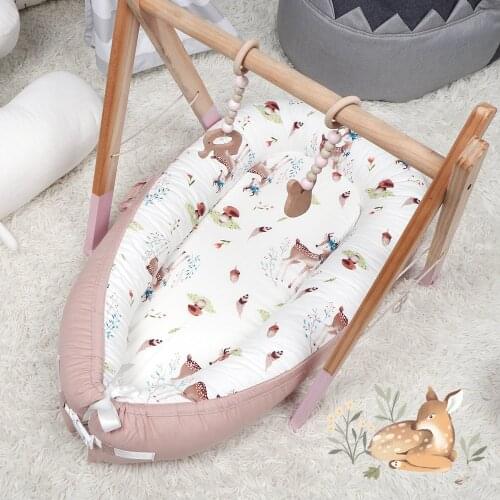 90*50cm Washable Baby Sleeper Nest Bed Portable Toddler Playpen Crib Infant Toddler Cot Cradle Newborn Bassinet Bumper