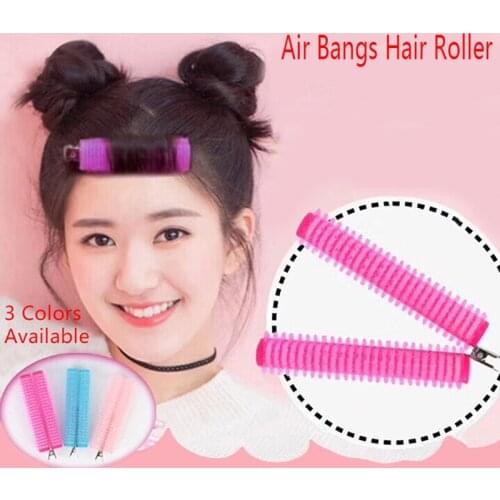 New Air Bangs Hair Rollers Salon Styling Waves Curl DIY Curler Fluffy Clamps Rollers Professional Portable Hairdressing Tool
