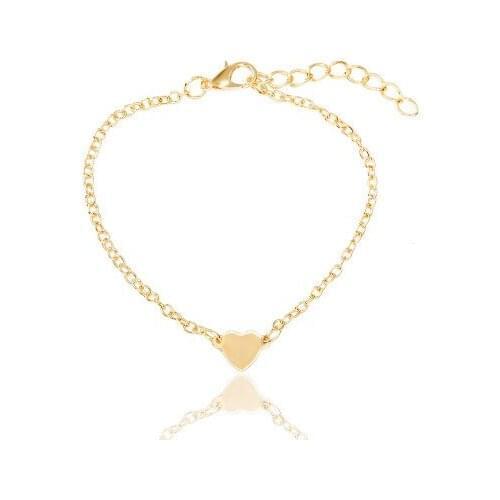 New fashion Simple Love Heart Bracelet For Women girl Accessories jewelry wholesale