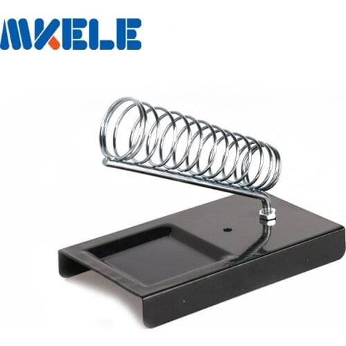 E-010 Soldering Iron Support Stand Holder Base Metal Rectangle Solder Support Station Soldering Iron Safety Protecting Base