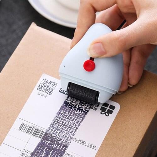 Clear Stamps and Dies Theft Protection Roller Stamp for Privacy Confidential Data Guard Your Security Stamp Roller