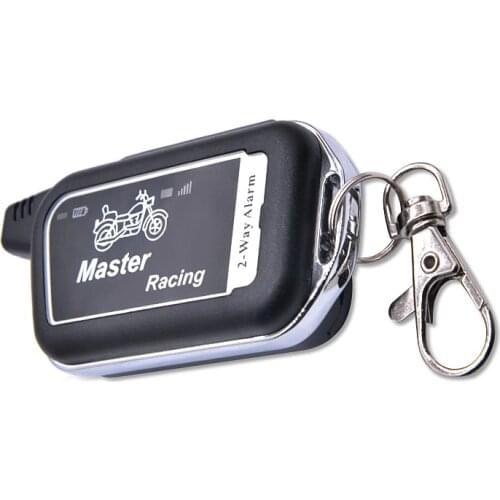 2 Way Alarm Motorcycle Remote Control Start Vibration Siren LED Display Sounds Warning MotorAdjust Alarm Sensitivity Slient Mode