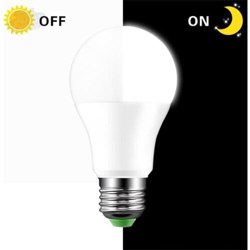 Indoor Lighting LED Sensor Bulb E27 5W 7W 9W 12W Dusk to Dawn Smart Lamp Bulb AC85V-265V Day Auto On/Off Night Light