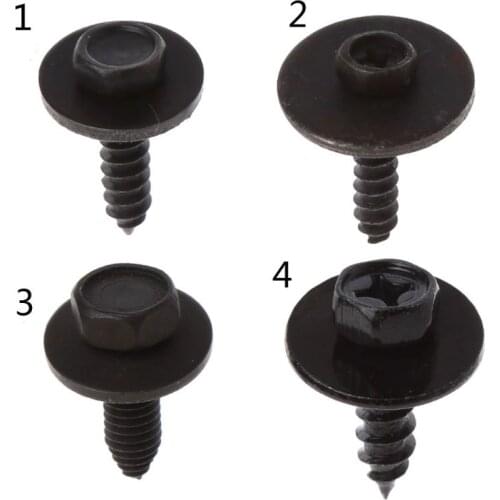 Universal Hex Screws Self Tapping Tapper Screw for Various Car Vehicle Models Kit Accessories 10PCS