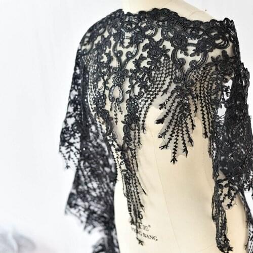 Sequins embroidered lace accessories wedding dresses handmade diy material clothes veil jewelry decorative cloth