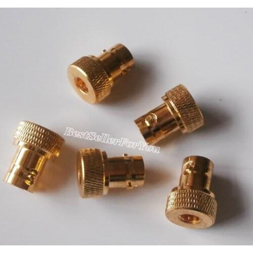 10Pcs BNC Female Jack to SMA Male Disc RF Coaxial Connector Adapter Gold Plated