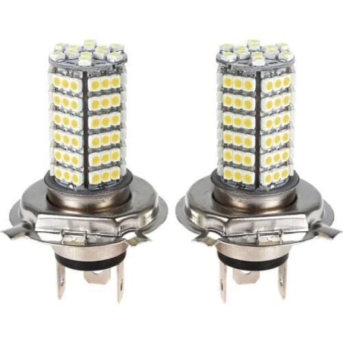 2X Car H4 120 LED 3528 SMD Xenon White Fog Headlight Head Bulb Light Lamp 12V