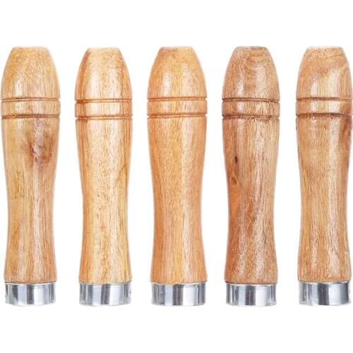 5pcs Wood File Handle Polishing Rust Proof Woodworking Parts DIY Wood Replacement Polishing File Handle Rasps