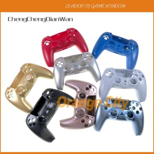 5PCS Replacement Shell Gamepad Case Front Rear Case For Sony Playstation PS5 Handle Decorative Strip for ps5 Game Controller