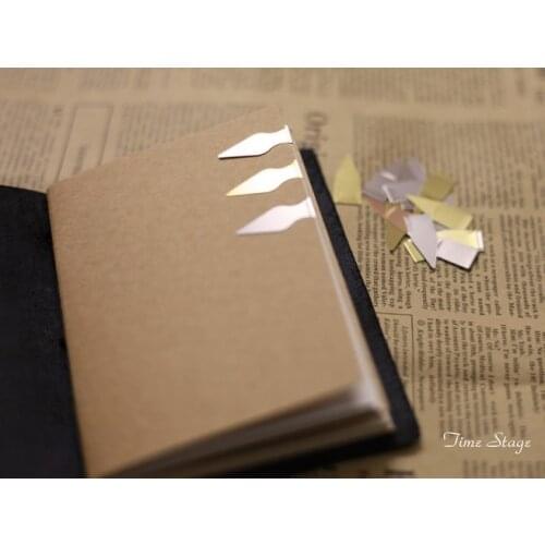 Travelers notebook Brass bronze stainless steel bookmark apply midori/MOLESKINE