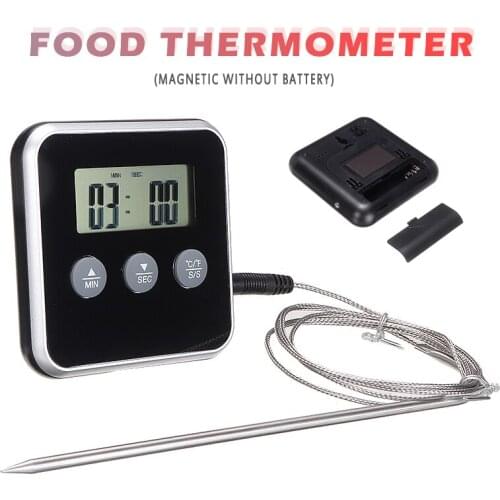Kitchen Timers Digital Meat Thermometer Grill Thermometer Oven Oven Meat Thermometer Barbecue Food Cooking Timing Alarms