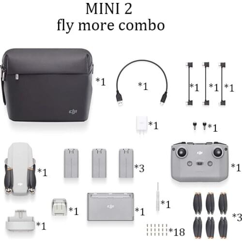 DJI Mini 2 Fly More Combo with 4K/30fps Video and 4x Digital Zoom 10km Video Transmission DJI Brand New and Original In Stock